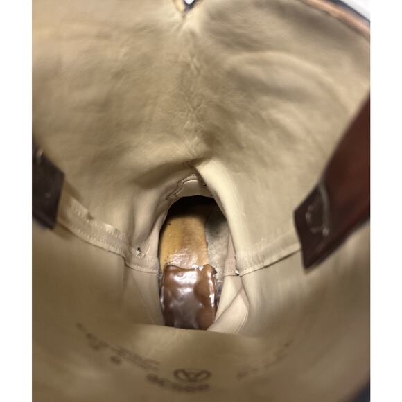 Dingo Boots Men’s Size 8E Burgundy Red Leather Cowboy Western Pull On Vintage - Picture 11 of 12